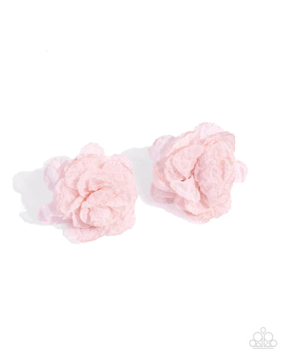 Tulle Twist Pink Earrings - Jewelry by Bretta