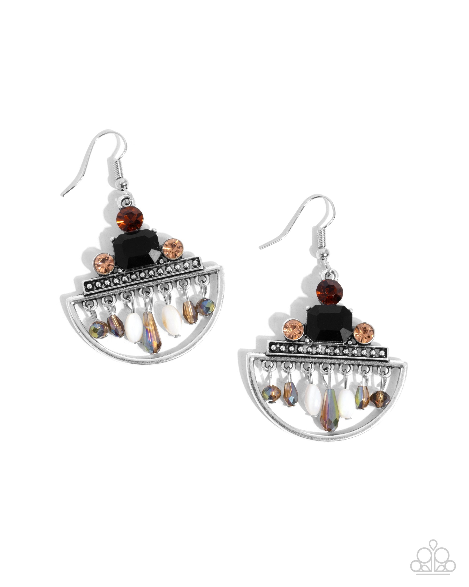 Metropolitan Majesty Black Earrings - Jewelry by Bretta