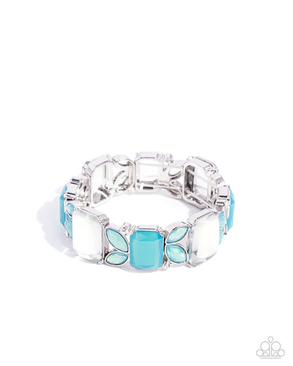 Lavish Laurels Blue Bracelet - Jewelry by Bretta