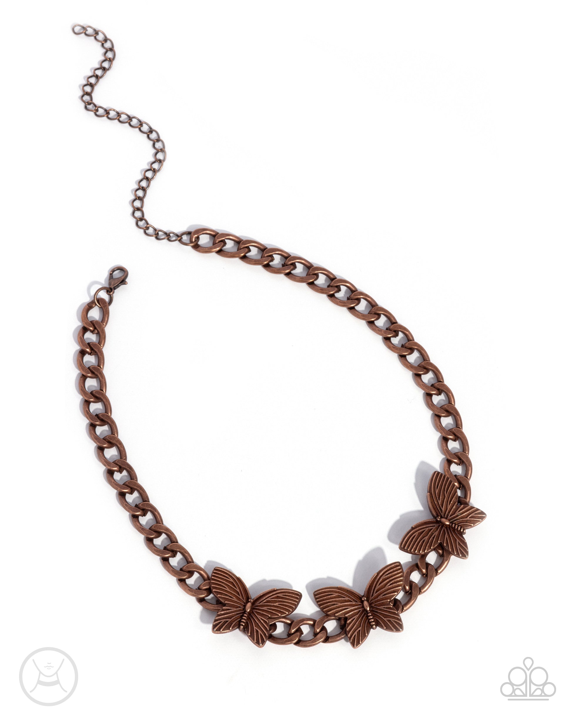 Aerial Ambition Copper Butterfly Necklace