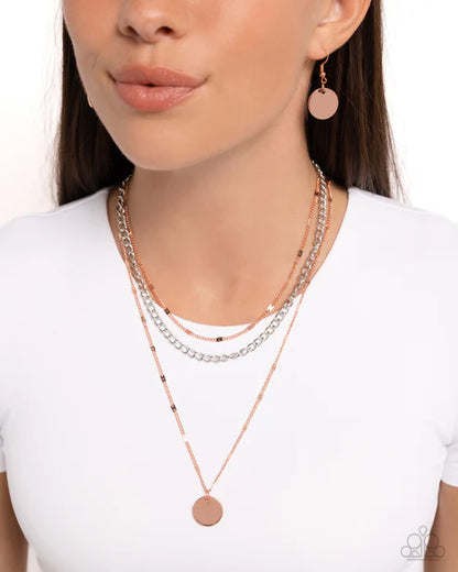 Dainty Development Copper Necklace 
