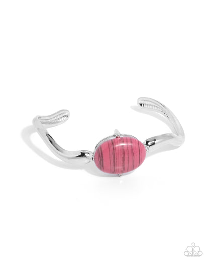 Striped Sensation Pink Bracelet - Jewelry by Bretta