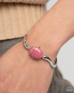 Striped Sensation Pink Bracelet - Jewelry by Bretta