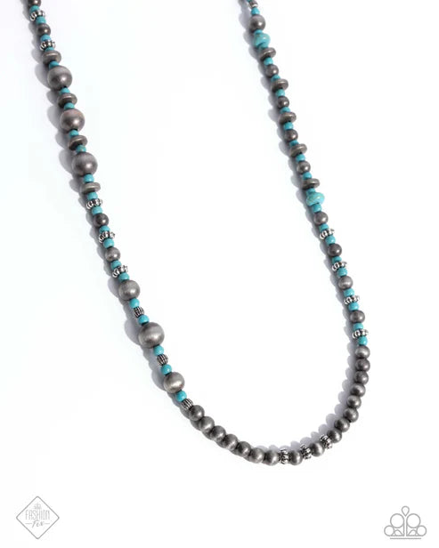 Daring Desert Blue Necklace - Jewelry by Bretta