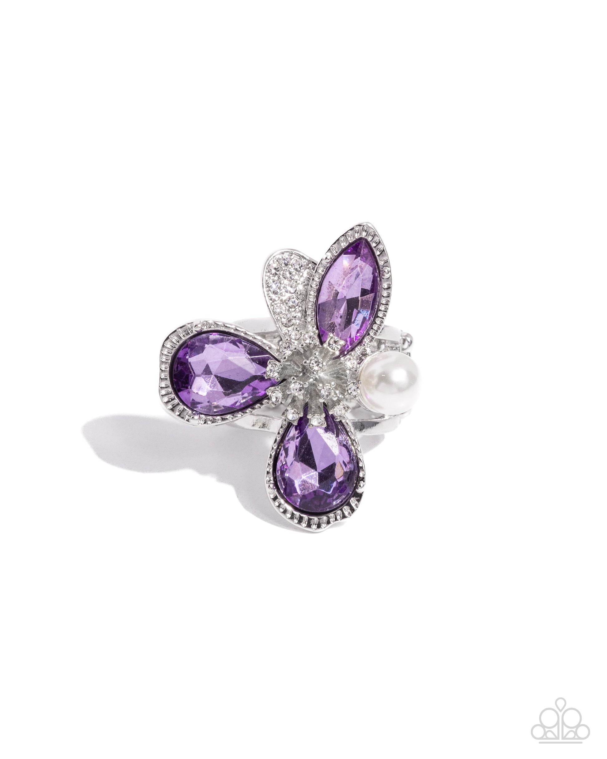 FLORAL Excellence Purple Ring - Jewelry by Bretta