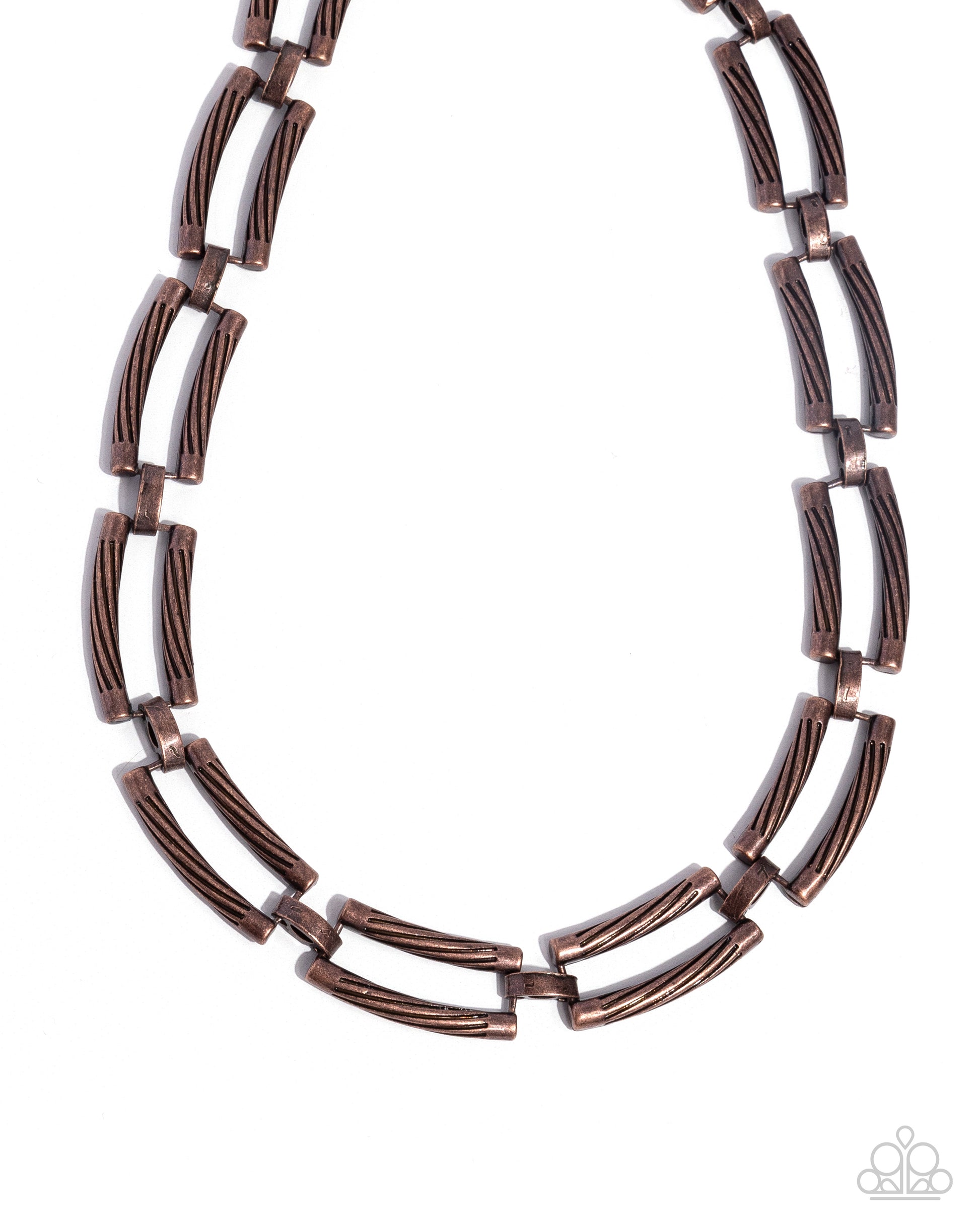 Technical Texture Copper Necklace - Jewelry by Bretta