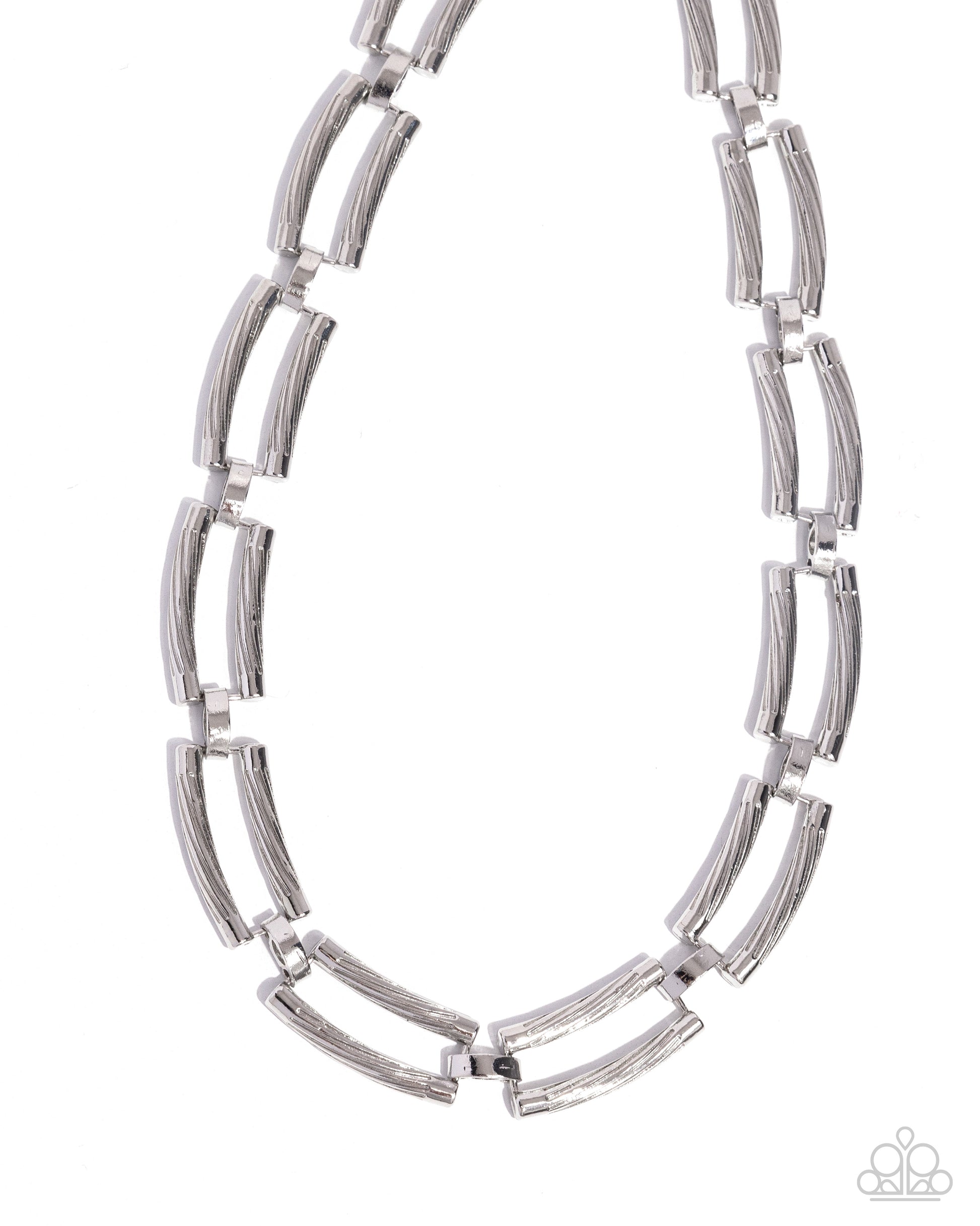 Technical Texture Silver Necklace - Jewelry by Bretta