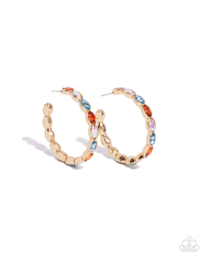 Pressing Princess Gold Hoop Earrings - Jewelry by Bretta