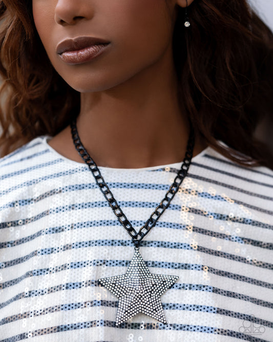 Stellar Selfie Black Star Necklace - Jewelry by Bretta