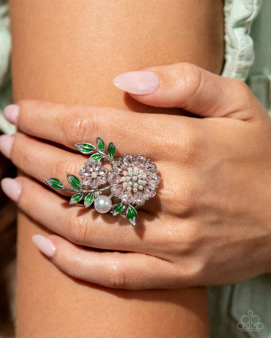 Budding Bling Pink Ring - Jewelry by Bretta