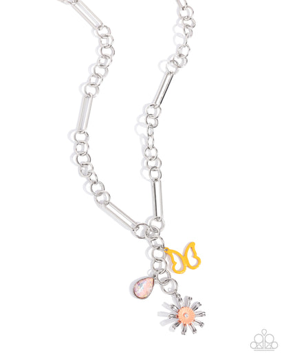 Aerial Adventure Orange Necklace - Jewelry by Bretta