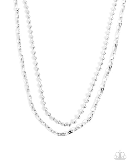 Laidback Layers Silver Necklace - Jewelry by Bretta