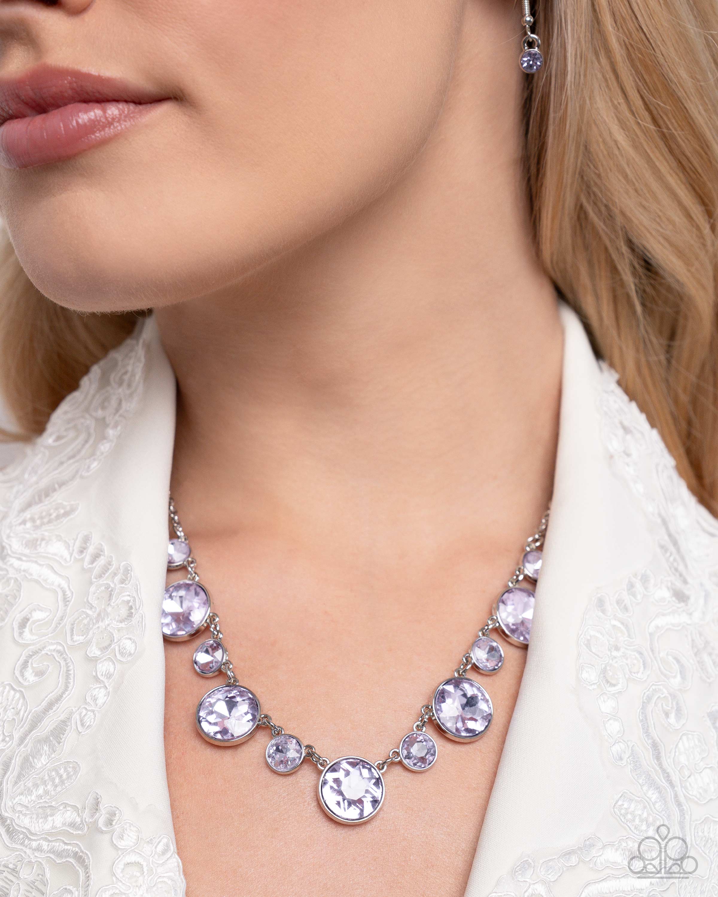 Genteel Gallery Purple Necklace and Earring Set Jewelry by Bretta