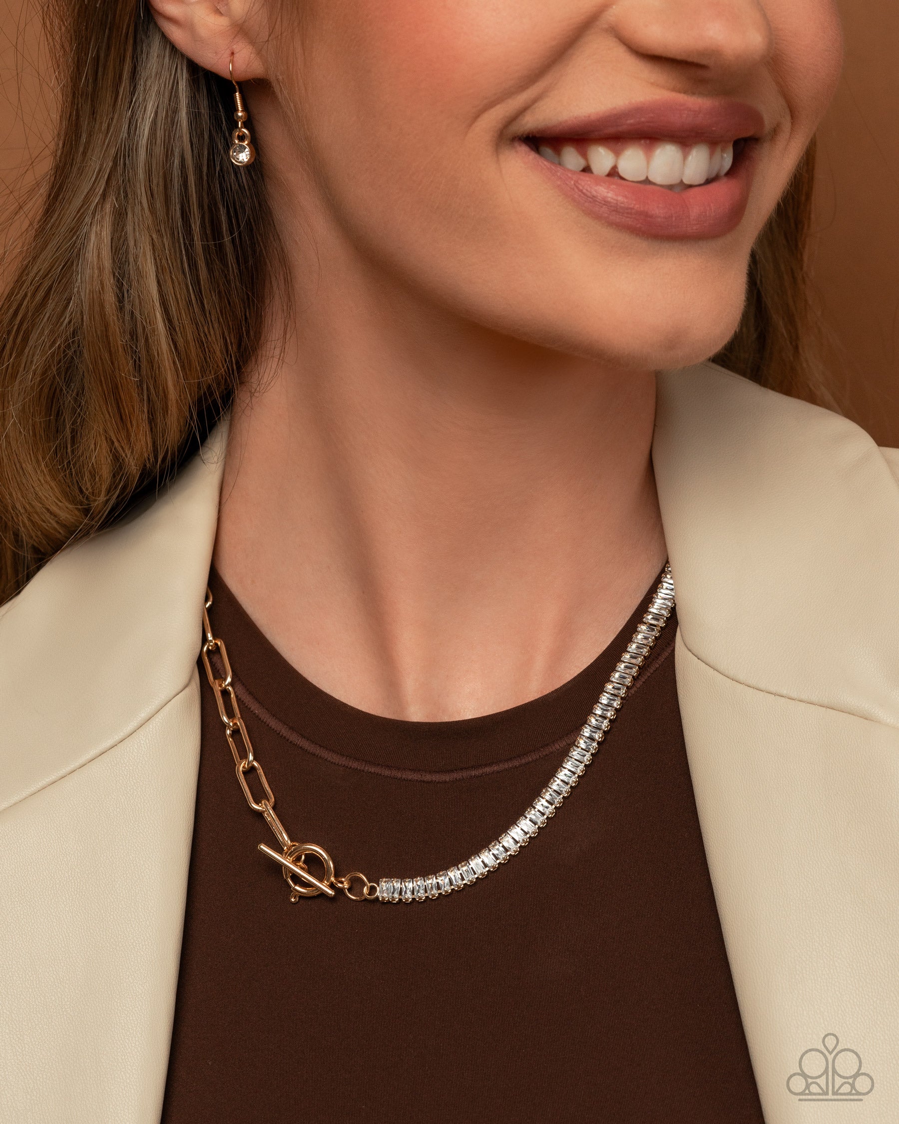 Mismatched Monarchy Gold Necklace - Jewelry by Bretta 