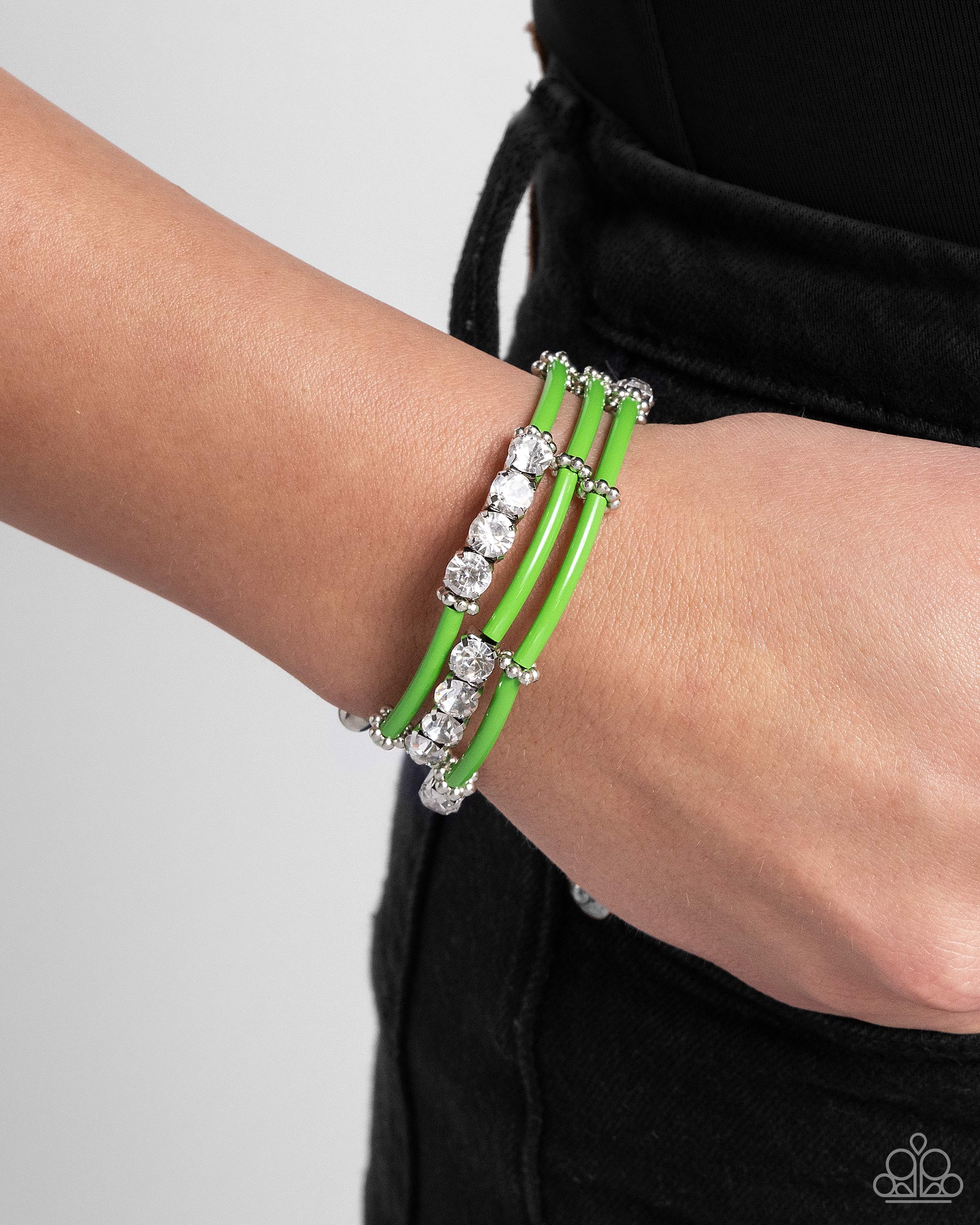 Molten Mogul Green Bracelet - Jewelry by Bretta
