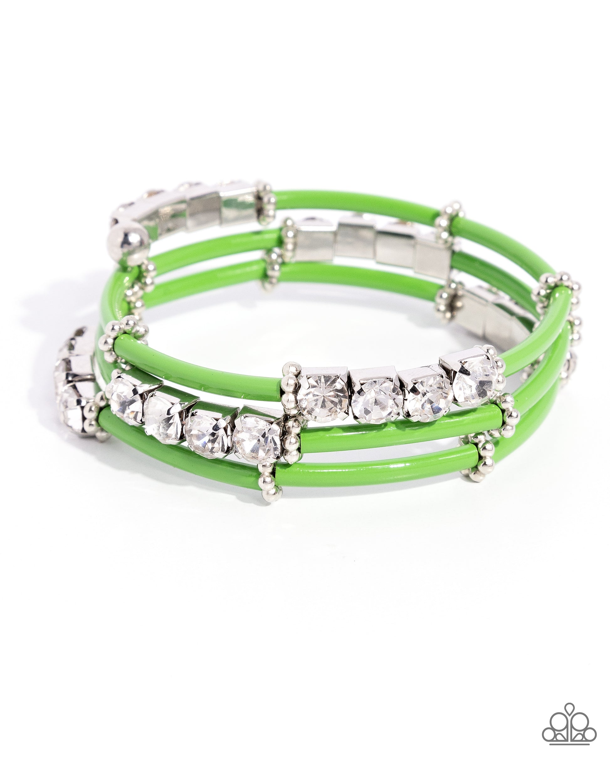 Certainly Coiled Green Coil Bracelet - Jewelry by Bretta