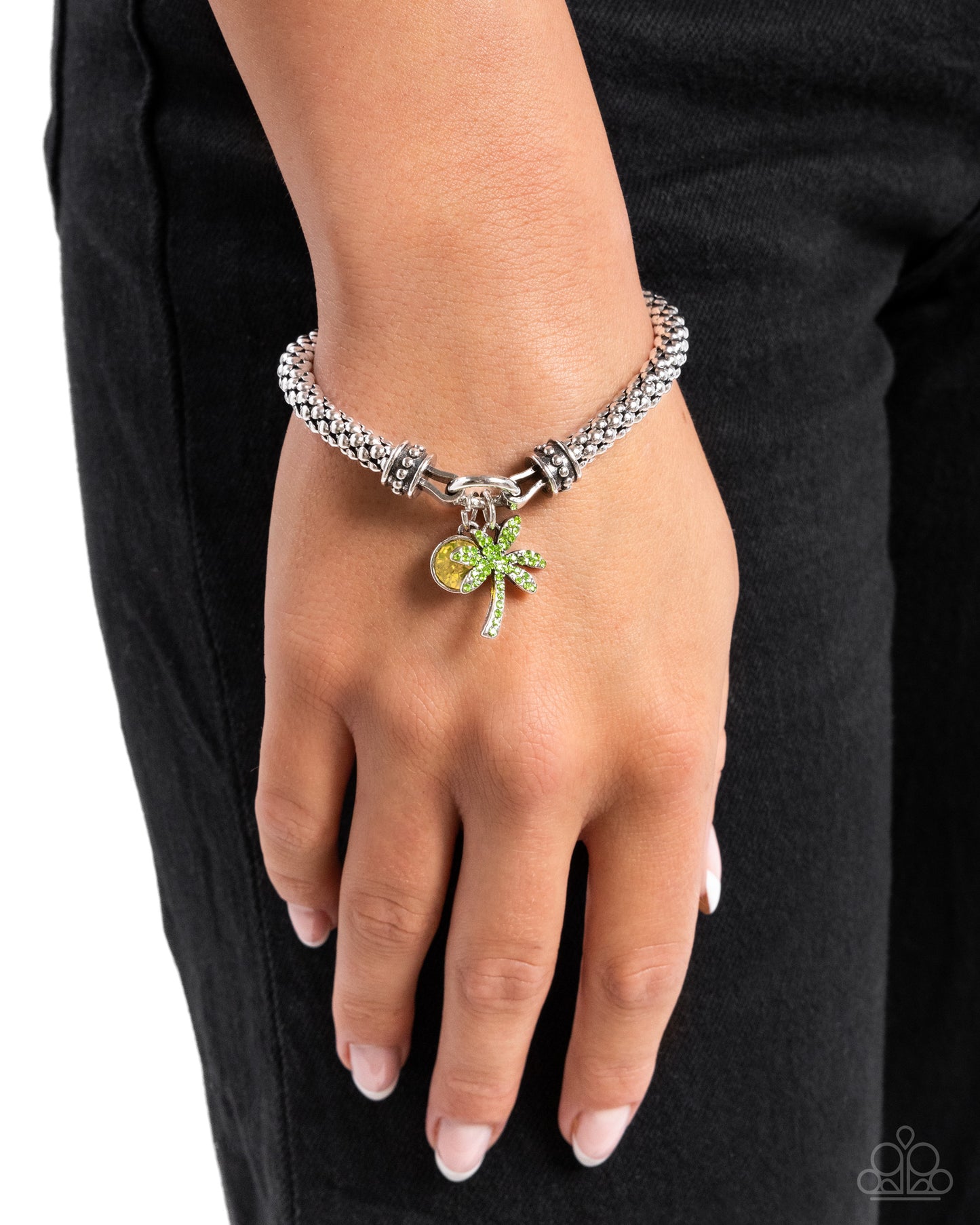 Palm Beach Bling Green Bracelet - Jewelry by Bretta