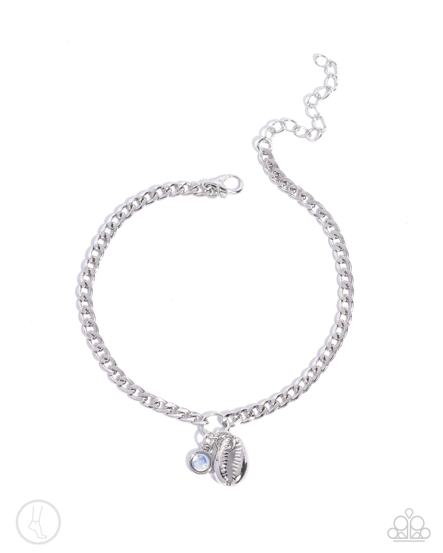 Conch Comeback White Anklet - Jewelry by Bretta