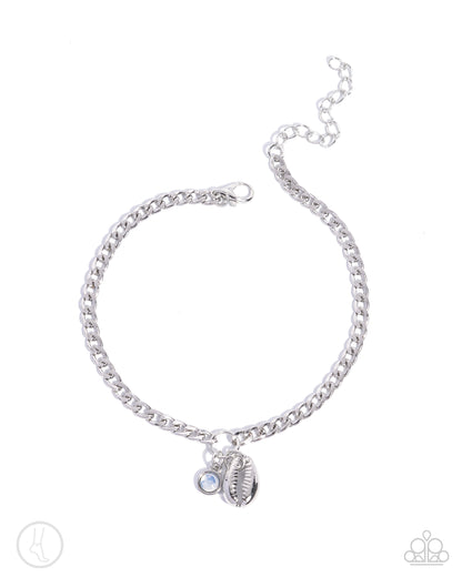 Conch Comeback White Anklet - Jewelry by Bretta