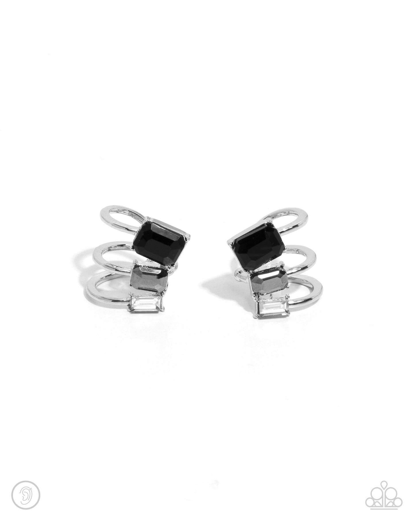 Impressive Shimmer Silver Ear Cuff - Jewelry by Bretta