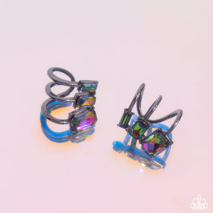 Impressive Shimmer Multi Oil Spill Ear Cuffs - Jewelry by Bretta