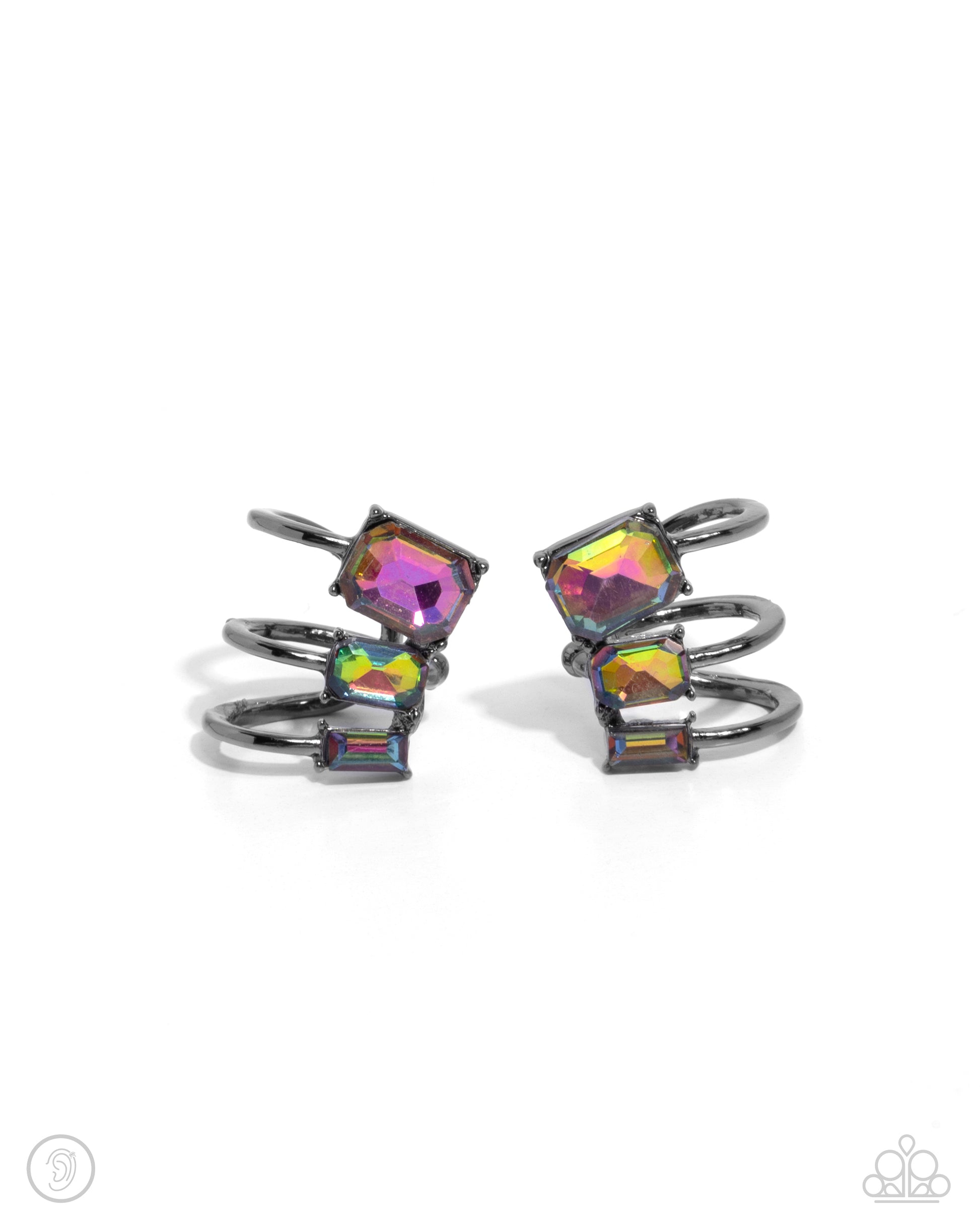 Impressive Shimmer Multi Oil Spill Ear Cuffs - Jewelry by Bretta