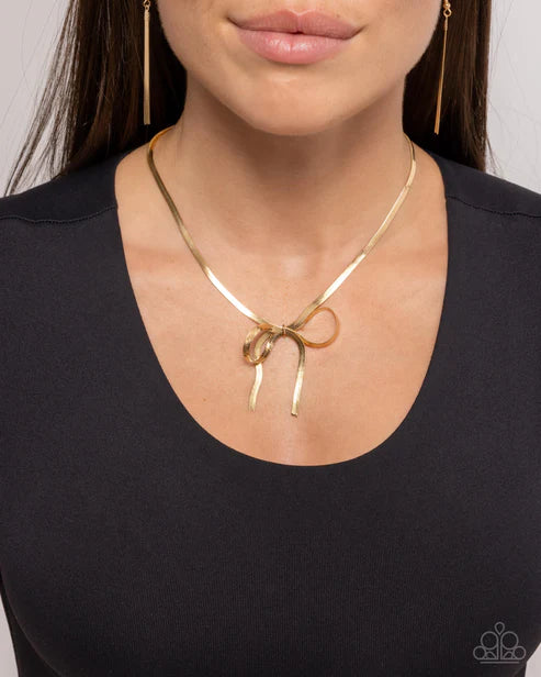 Ladylike Legato  Gold Necklace - Jewelry by Bretta