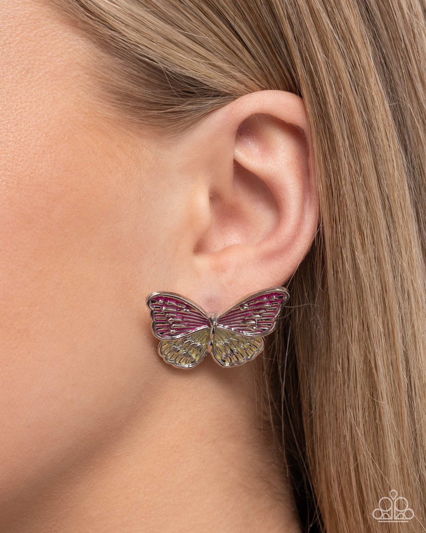 Aerial Appreciation Pink Butterfly Earrings - Jewelry by Bretta