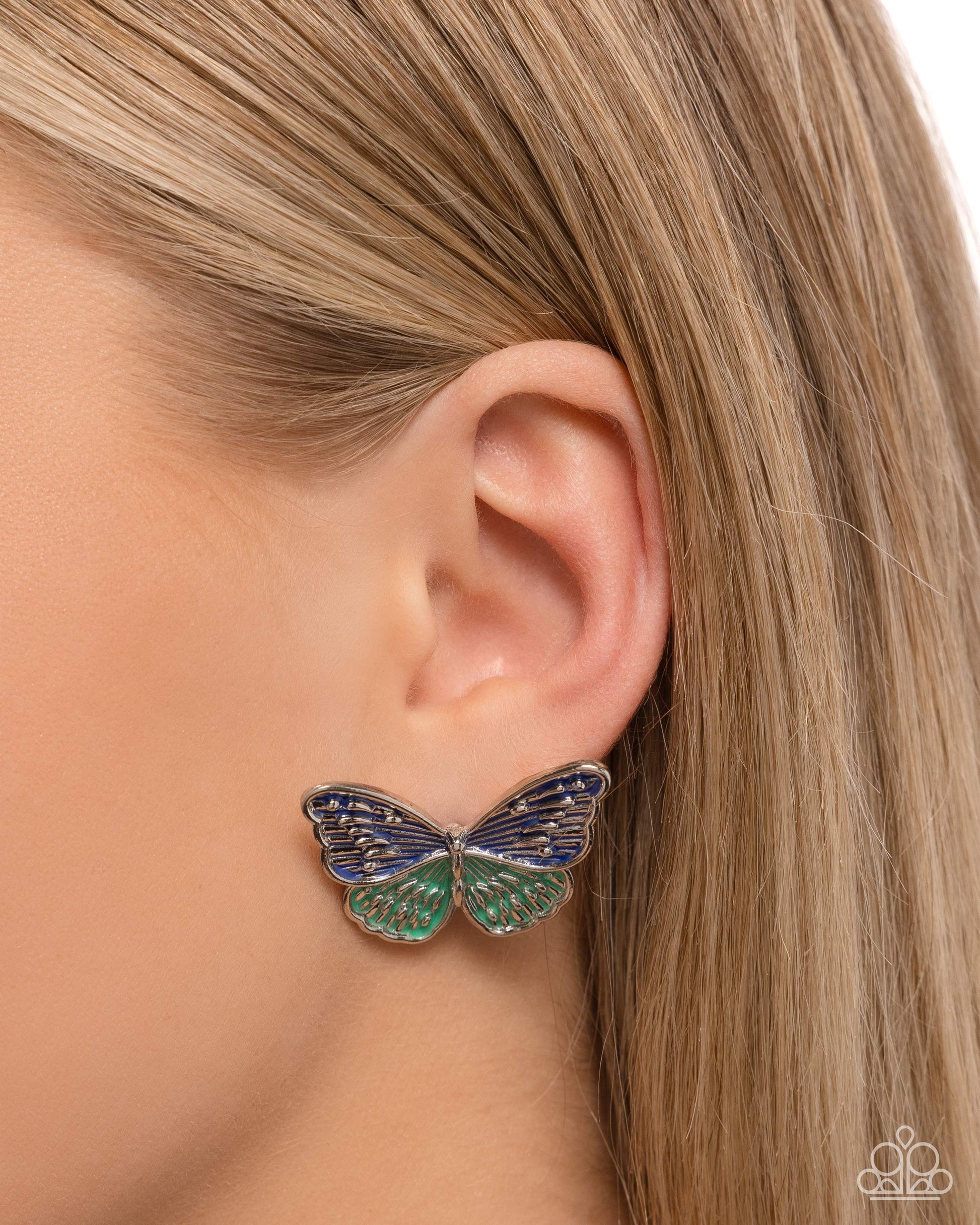 Aerial Appreciation Blue Earrings - Jewelry by Bretta