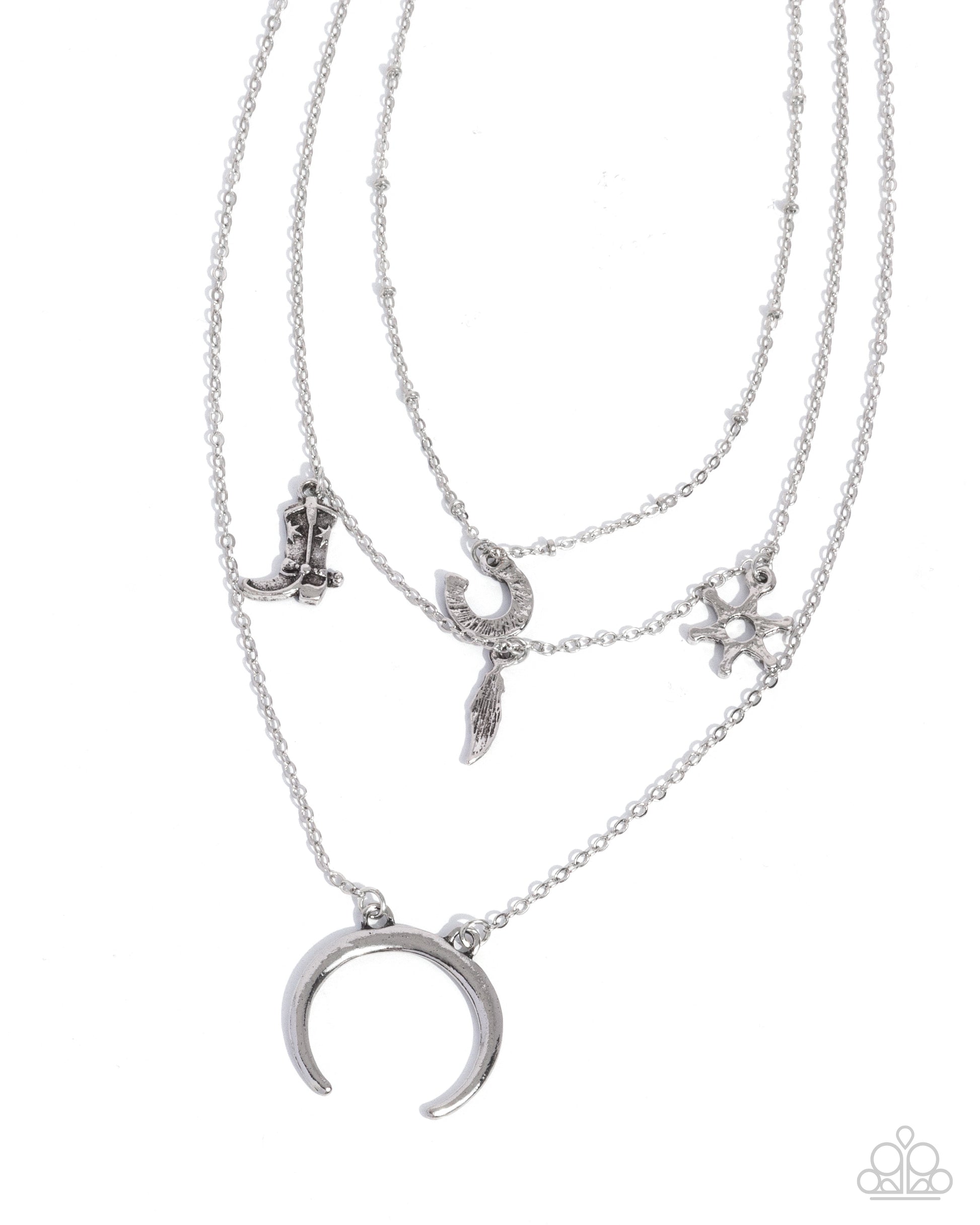 Saloon Sass Silver Necklace - Jewelry by Bretta