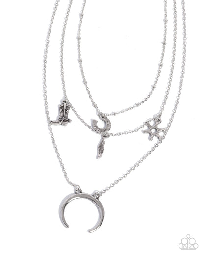 Saloon Sass Silver Necklace - Jewelry by Bretta