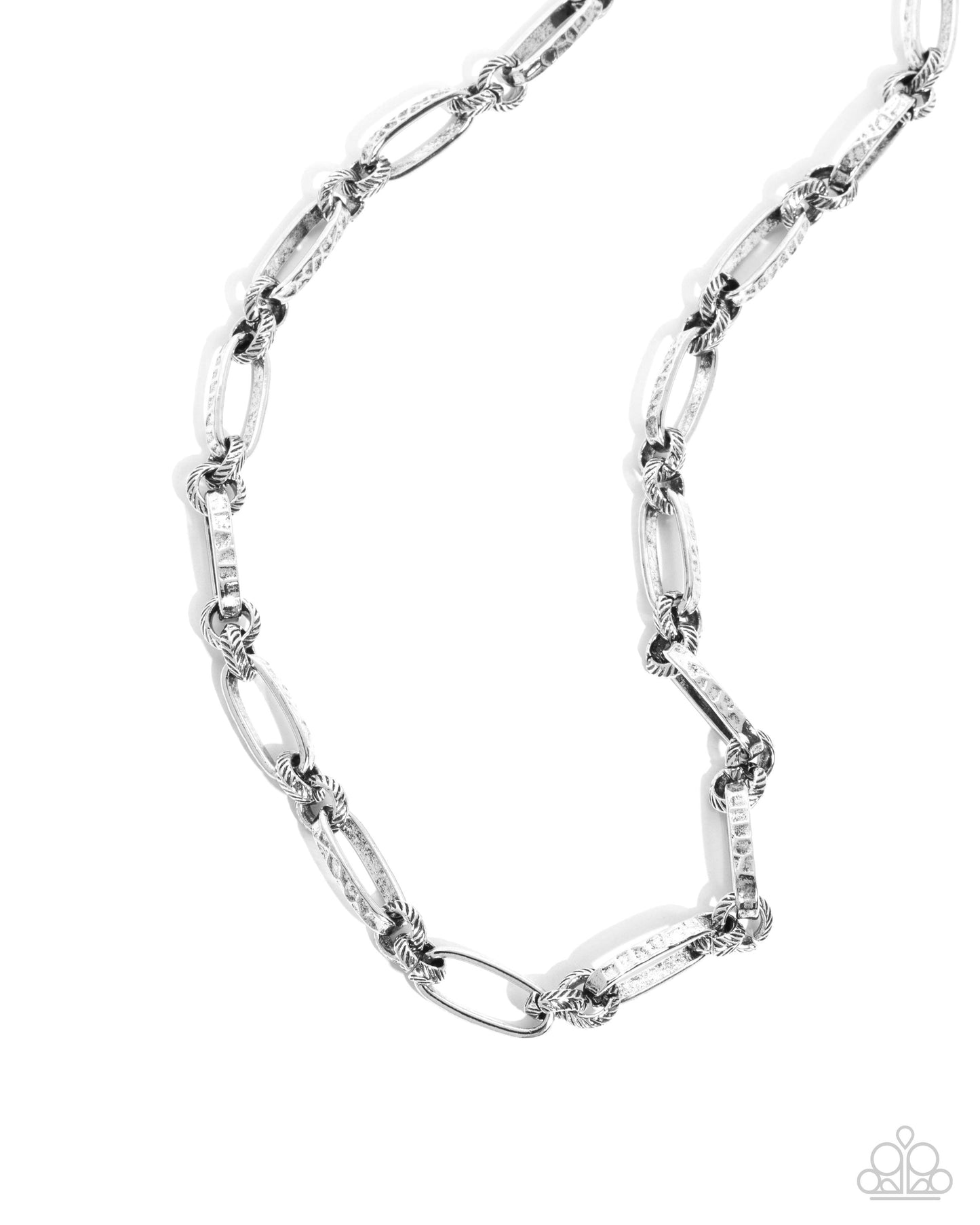 Trenchant Texture Silver Necklace - Jewelry by Bretta