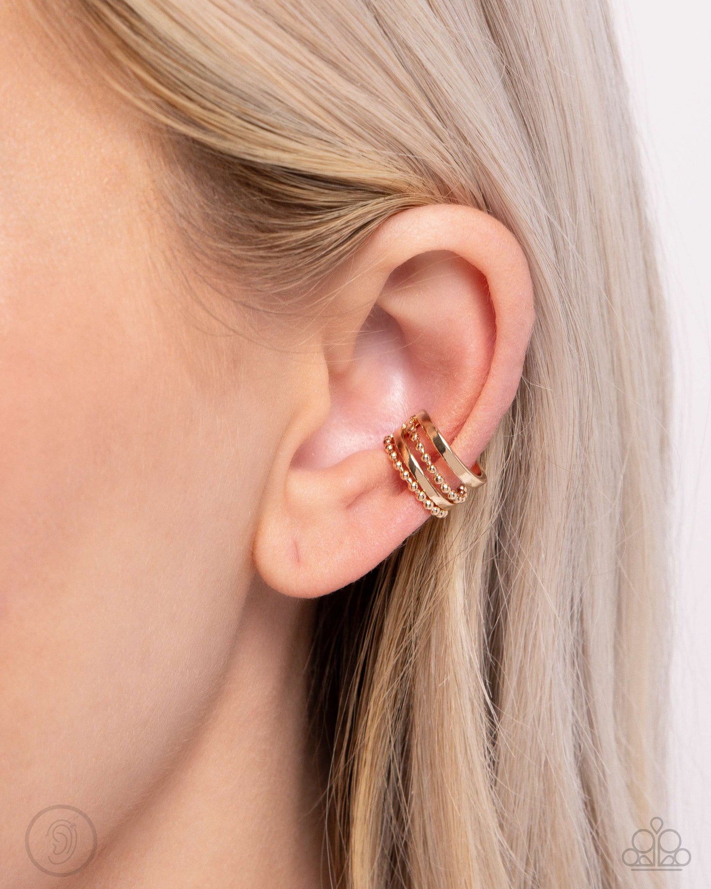 Stacked Spectacle Gold Ear Cuffs - Jewelry by Bretta