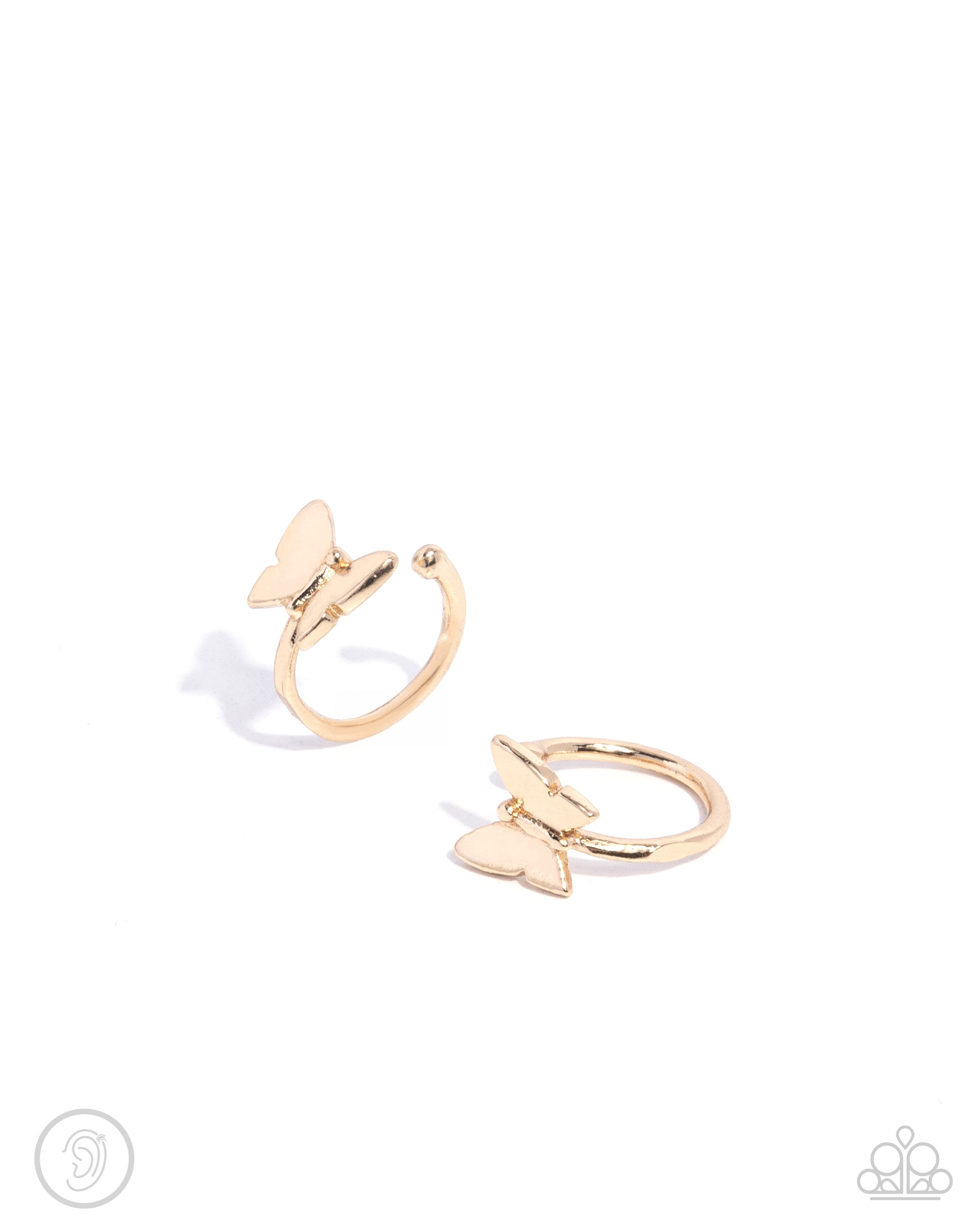 Aerial Attitude Gold Butterfly Ear Cuff - Jewelry by Bretta