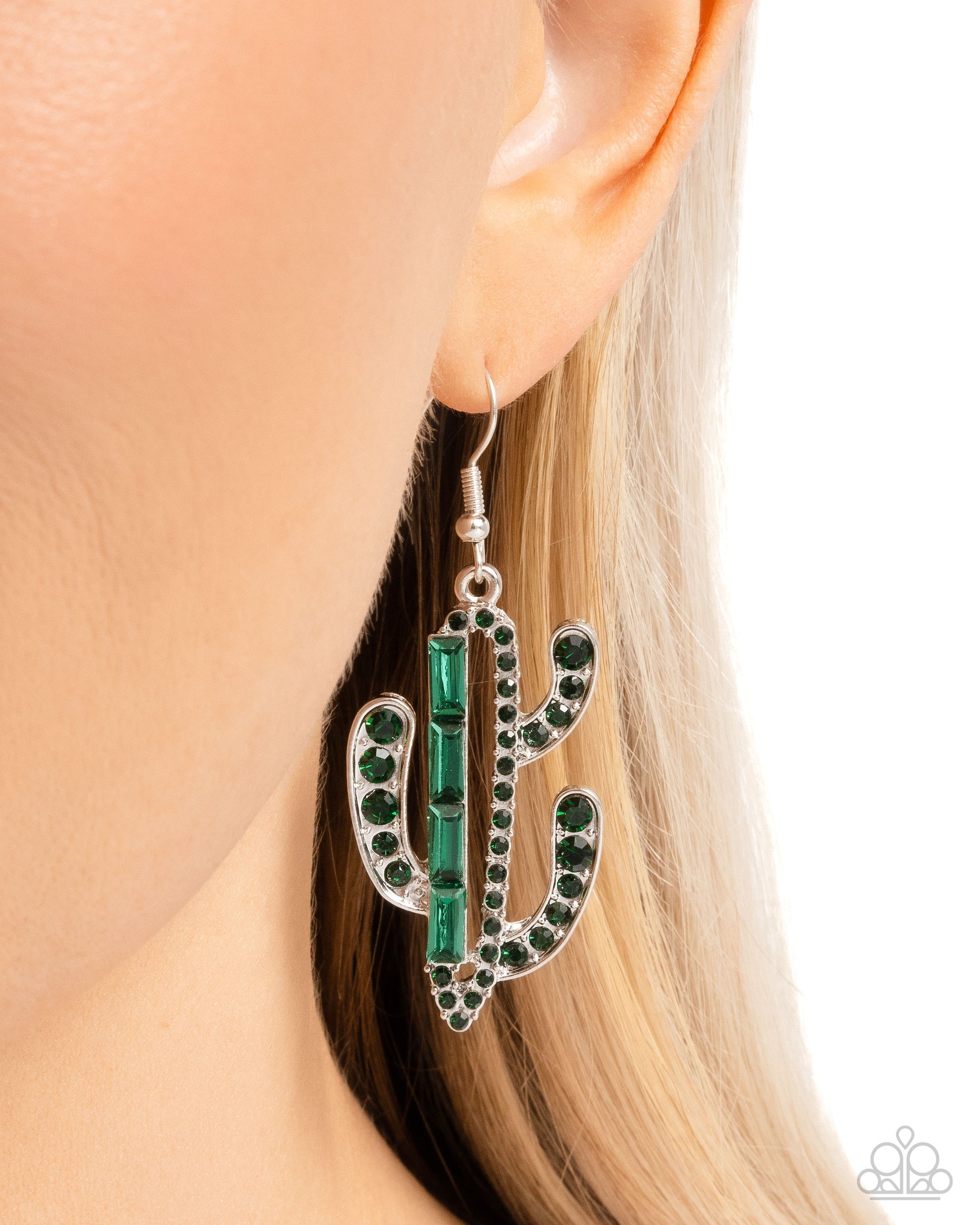 Cactus Confidence Green Earrings - Jewelry by Bretta