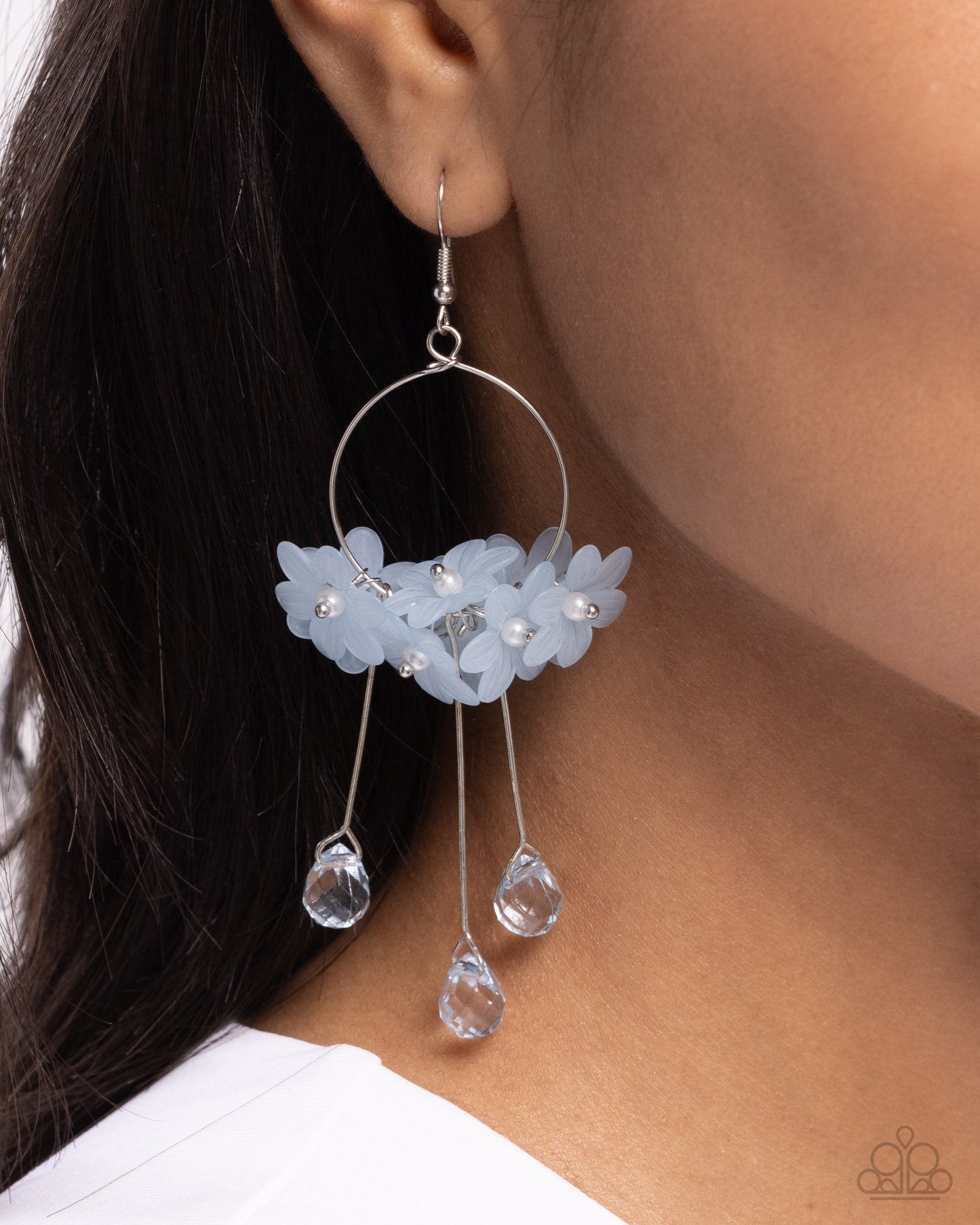 Whimsical Work Blue Earrings - Jewelry by Bretta