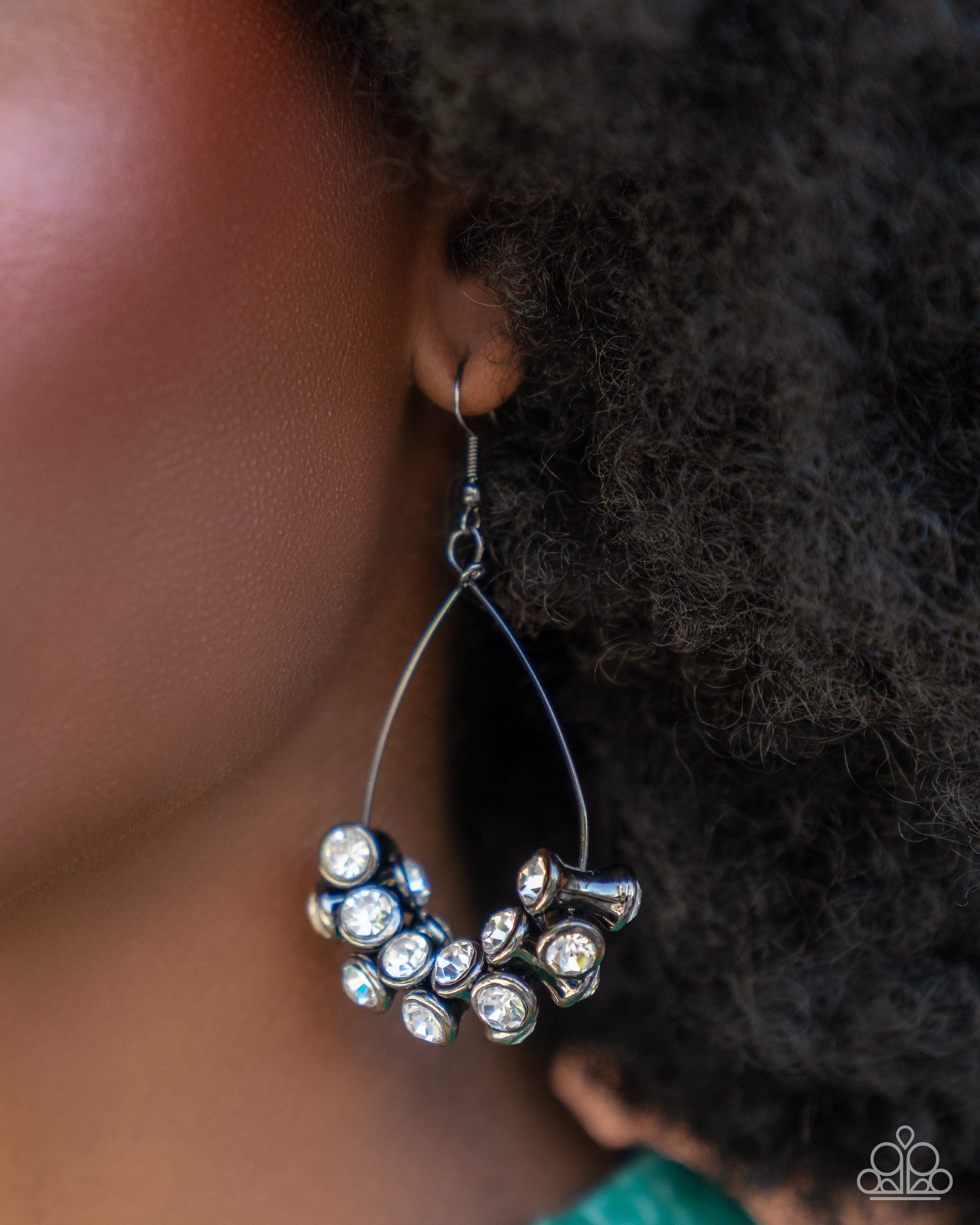 Courageous Chandelier Black Earrings - Jewelry by Bretta