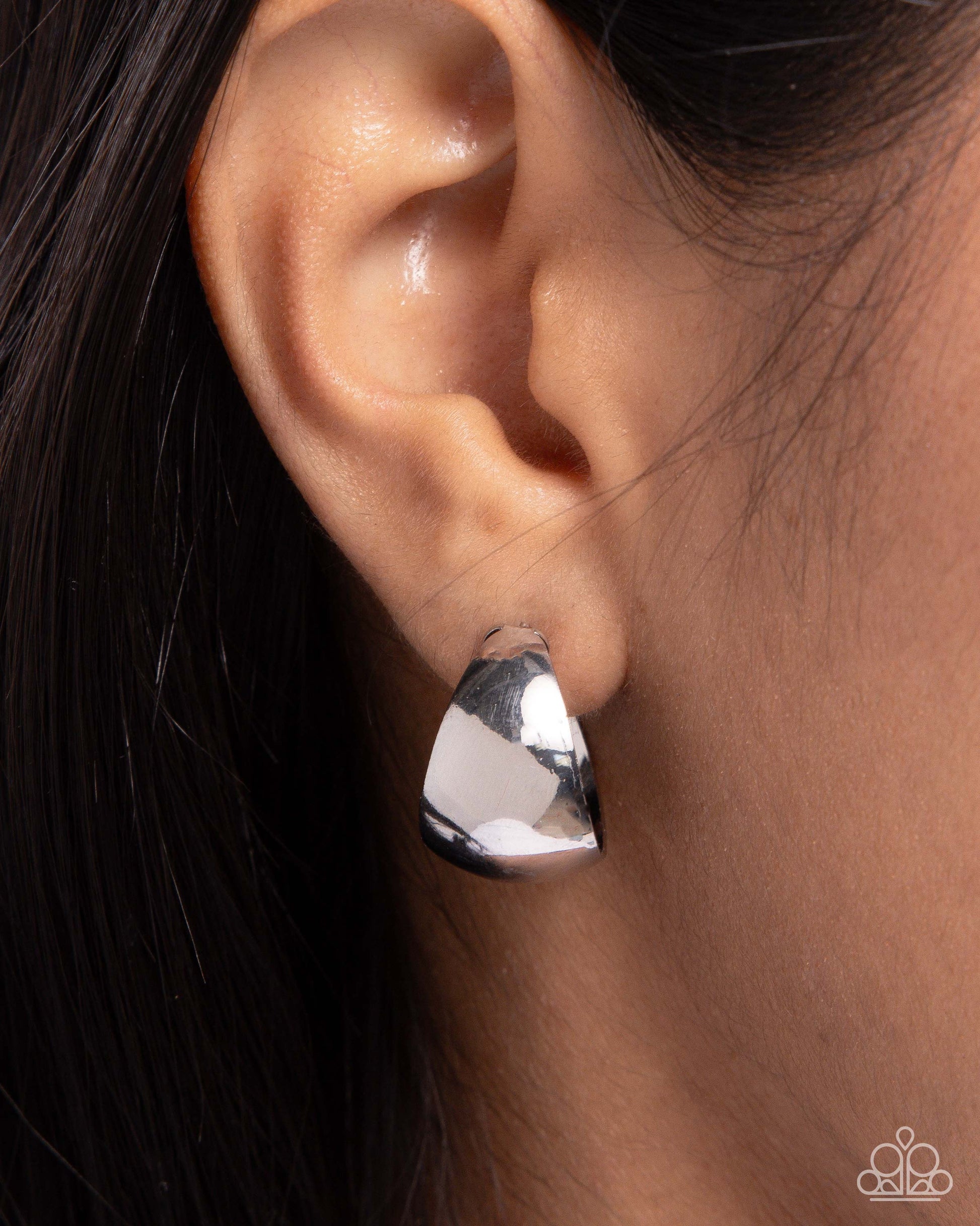 Suddenly Shiny Silver Hoop Earrings - Jewelry by Bretta