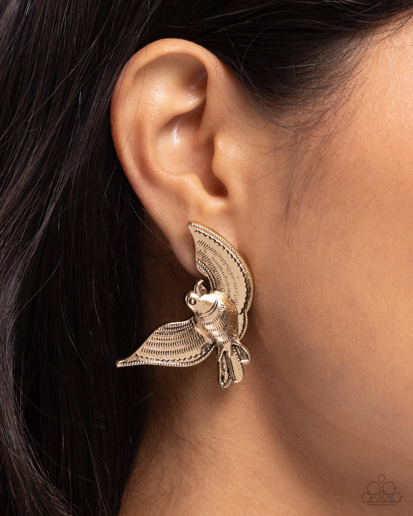 Bird of PLAY Gold Earrings - Jewelry by Bretta
