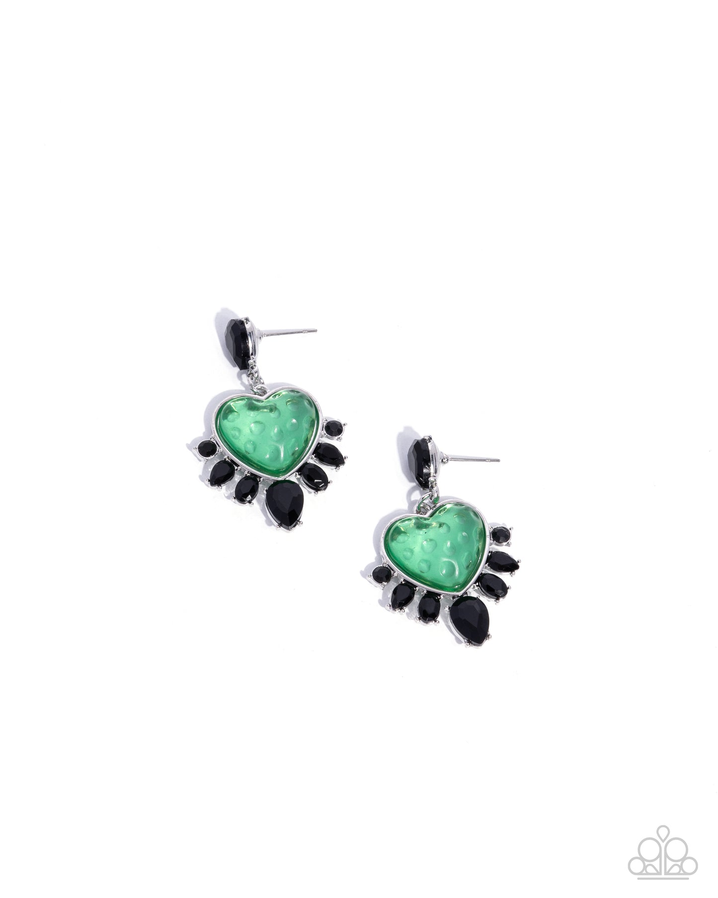 Resort Radiance Green Heart Earrings  - Jewelry by Bretta 