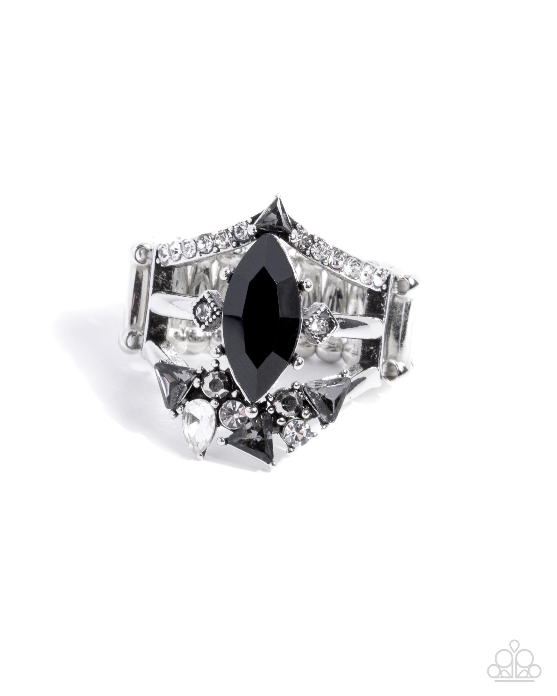 Beggin for Bling Black Ring - Jewelry by Bretta