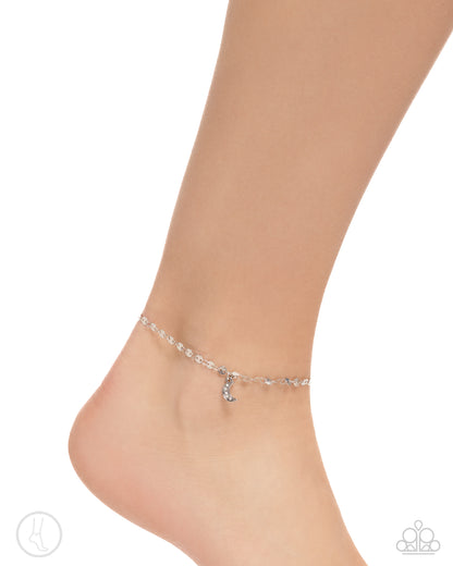 Crescent Chic Silver Anklet - Jewelry by Bretta