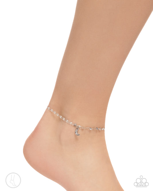 Crescent Chic Silver Anklet - Jewelry by Bretta