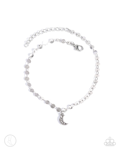 Crescent Chic Silver Anklet - Jewelry by Bretta