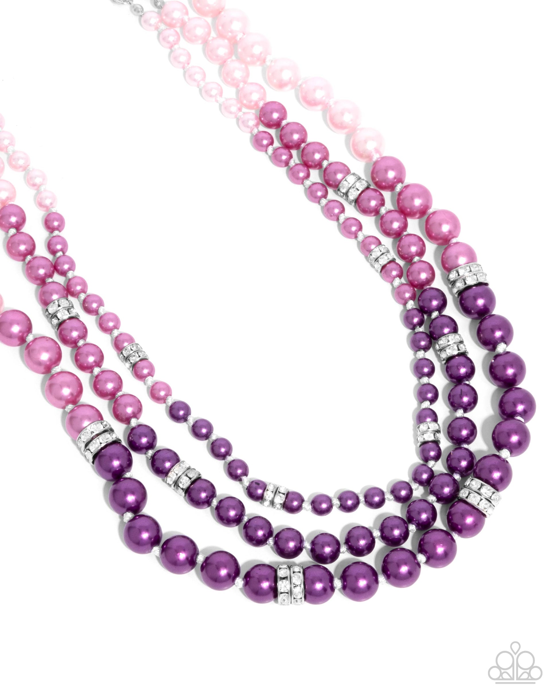 Ombré Ornament Purple Necklace - Jewelry by Bretta