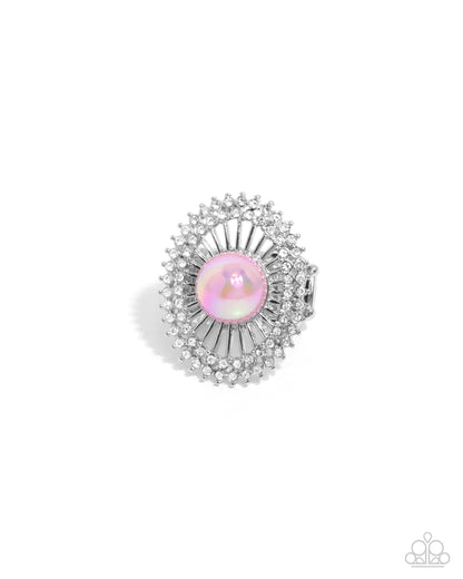 Ornamental Outline Pink Ring - Jewelry by Bretta