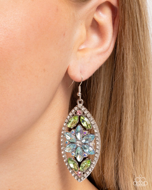 Gallant Garden Blue Earrings - Jewelry by Bretta