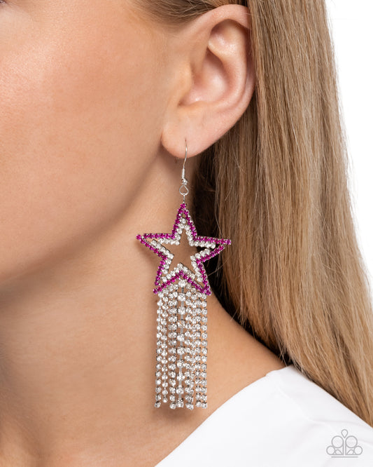 Sunset Superstar Pink Earrings - Jewelry by Bretta