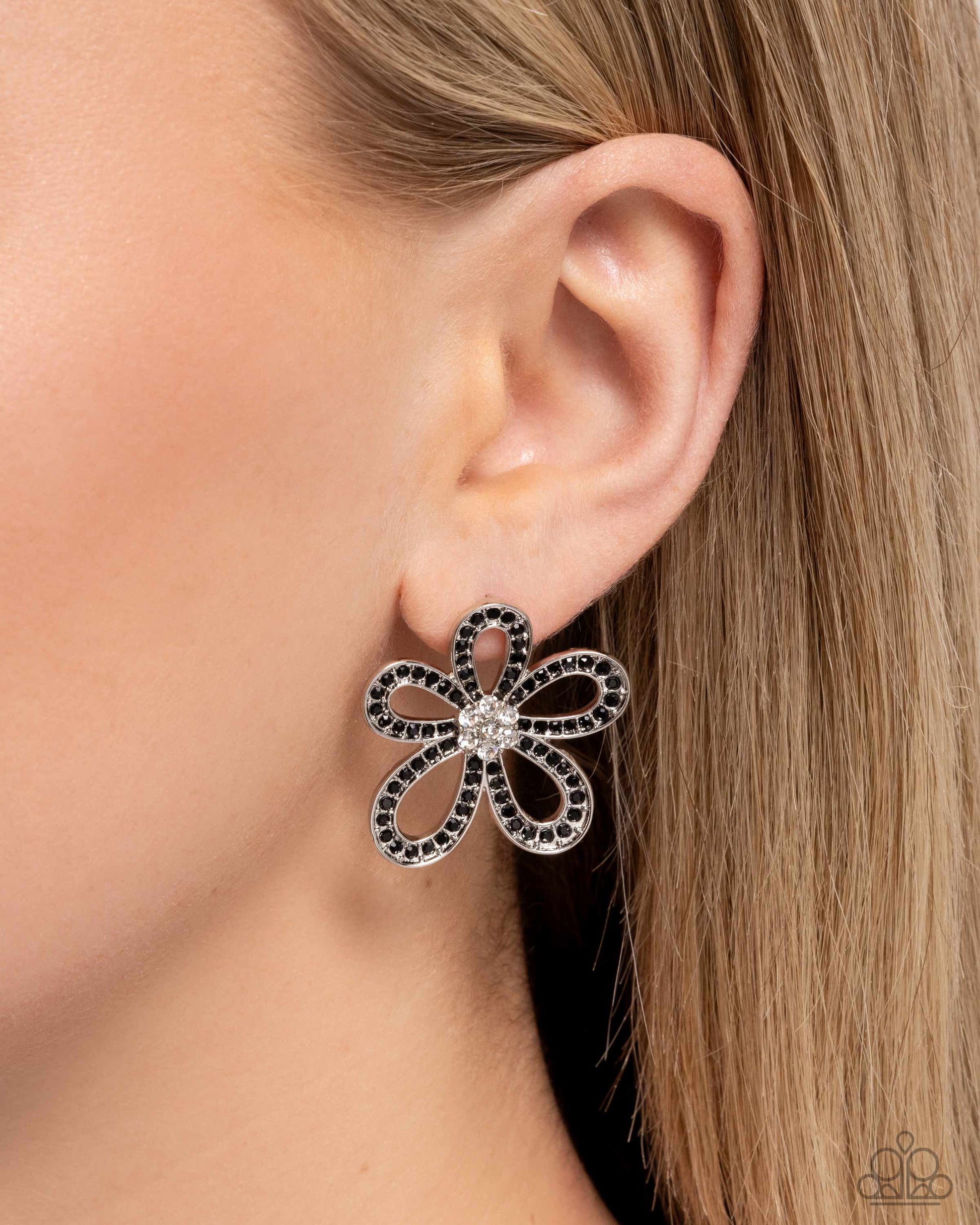 Blooming Belle Black Earrings - Jewelry by Bretta