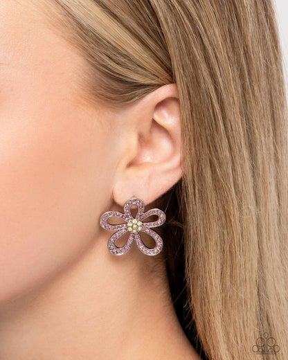 Blooming Belle Pink Earrings - Jewelry by Bretta